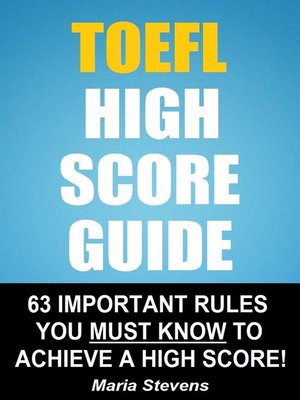 cover image of TOEFL High Score Guide